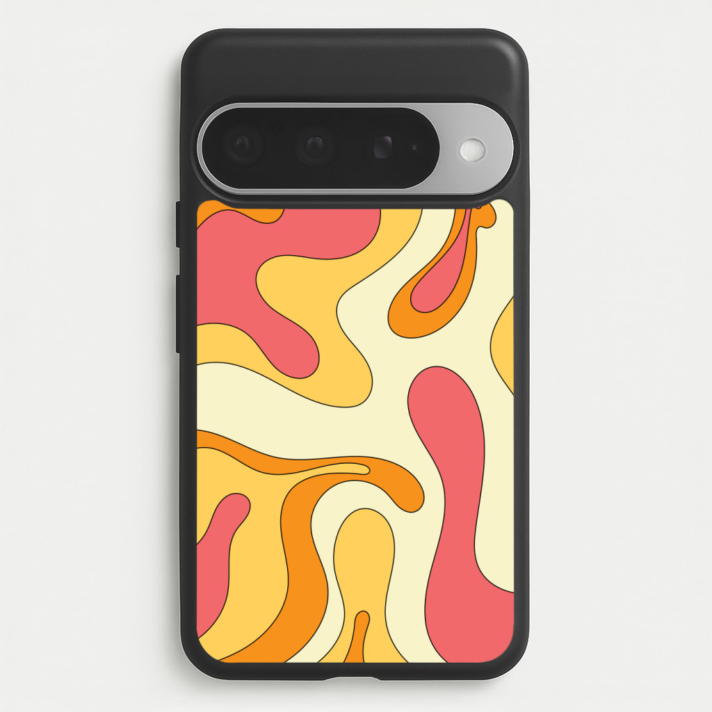 Pastel Waves Abstract Pattern Phone Case