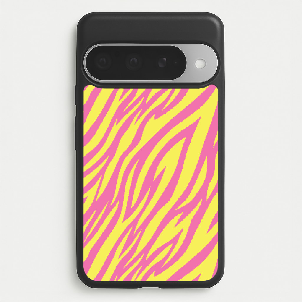 Neon Zebra Print Phone Case