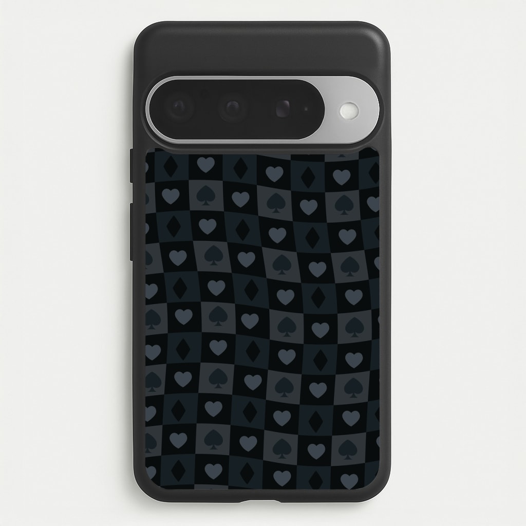 Card Suits Pattern Black Phone Case