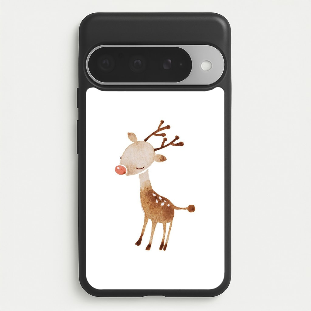 Watercolour Rudolph The Reindeer Phone Case