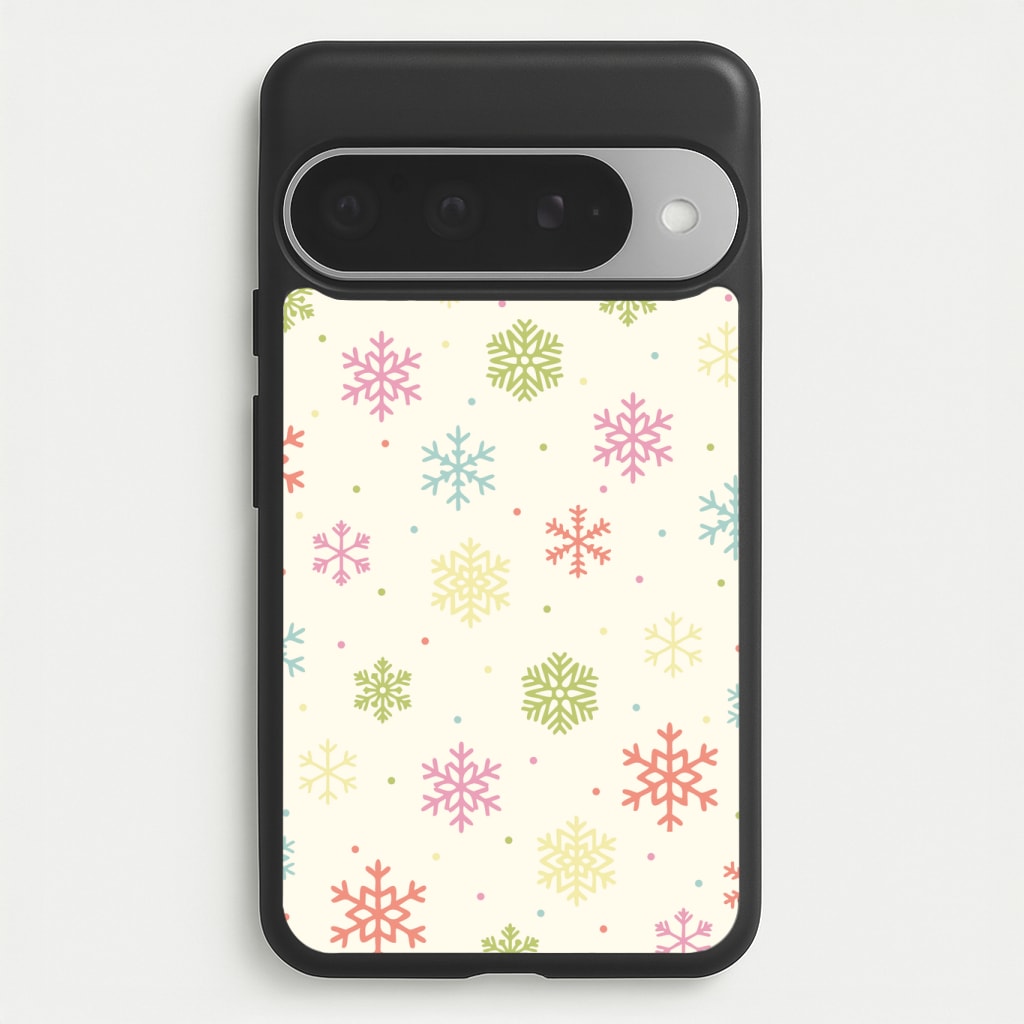 Pastel Snowflakes Pattern Phone Case