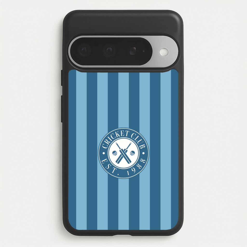 Stripey Cricket Badge Phone Case