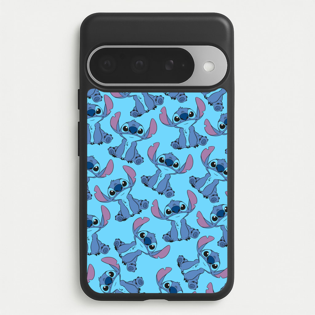 Cute Alien Blue Pattern Phone Case