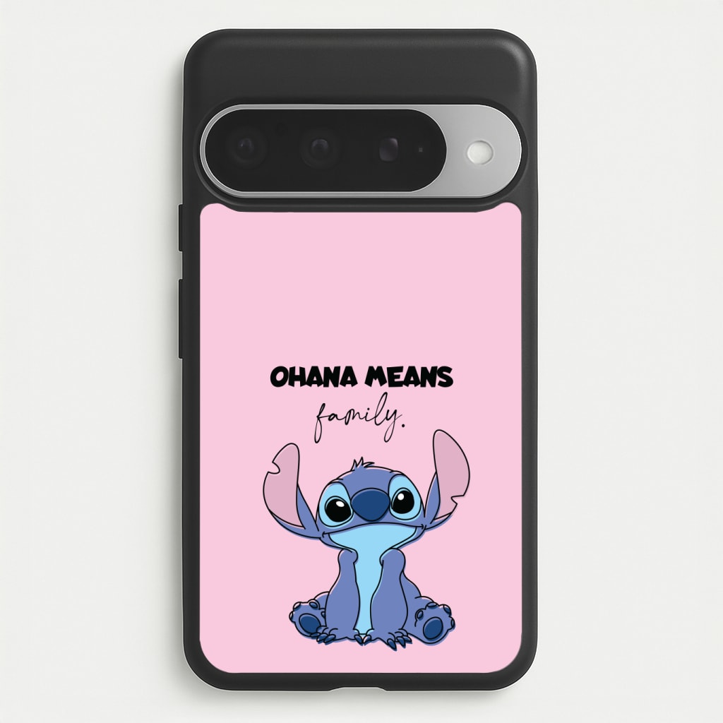 Ohana Means Family Pink Phone Case