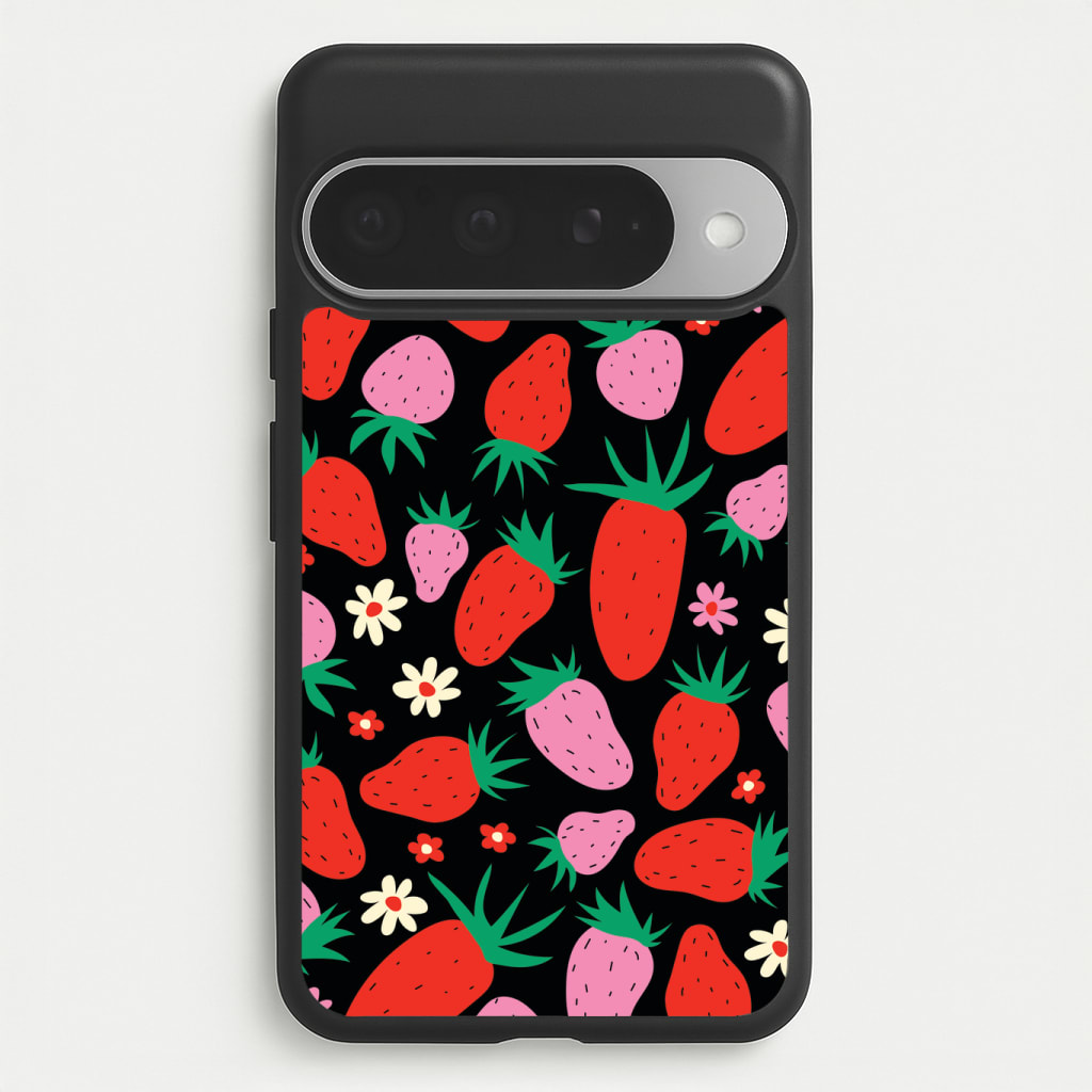 Abstract Strawberries Pattern Phone Case