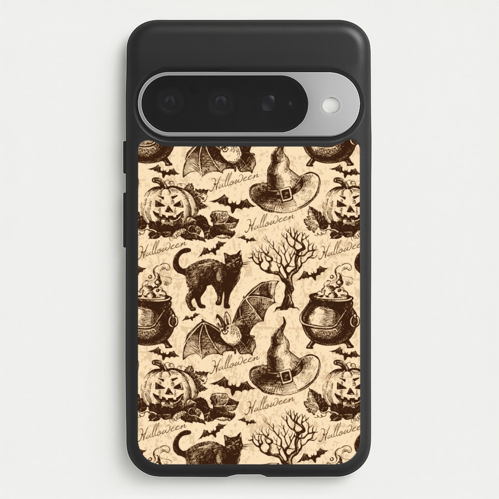 Vintage Halloween Pattern Phone Case