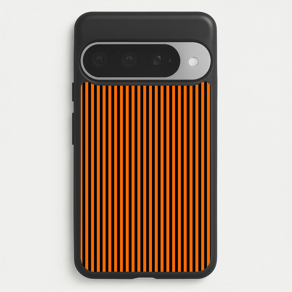 Orange & Black Stripe Phone Case