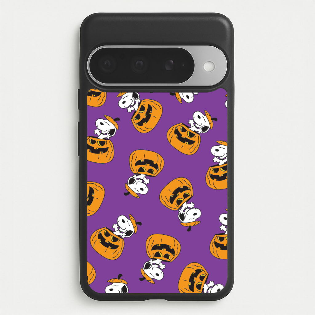 Cartoon Beagle Pumpkin Pattern Phone Case