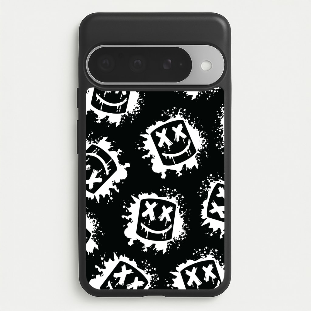 Black And White Helmet DJ Pattern Phone Case