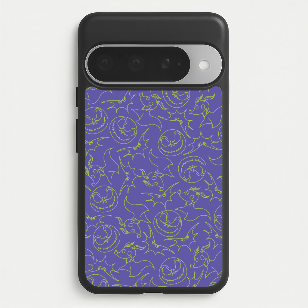 Purple And Green Pattern Phone Case