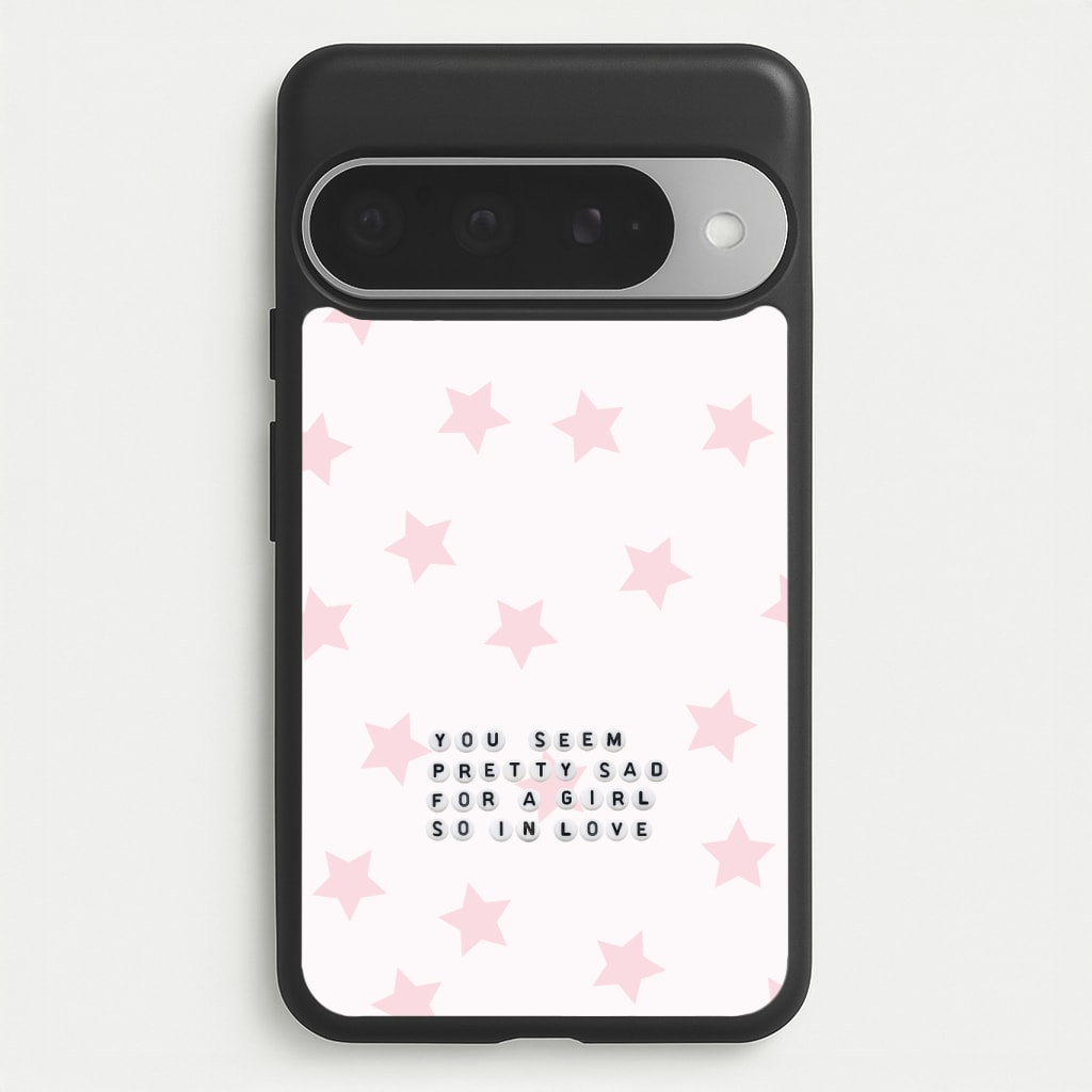 Pretty Sad Letter Beads Phone Case