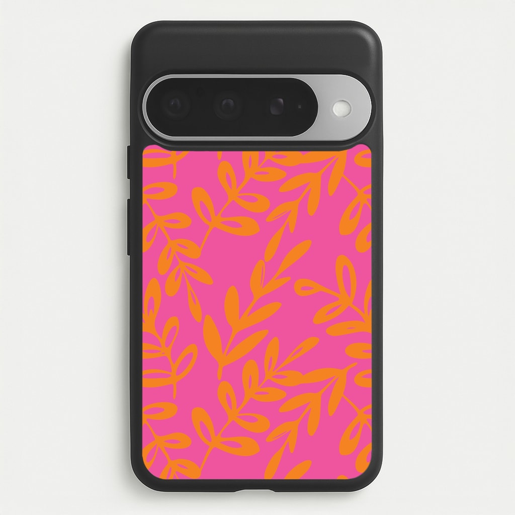 Pink & Orange Leaves - Foliage Phone Case