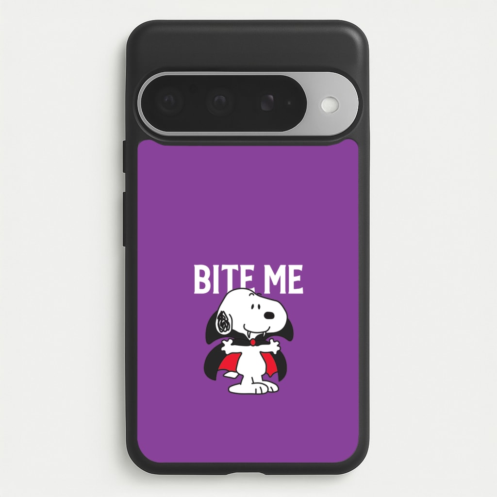 Bite Me Cartoon Beagle Phone Case