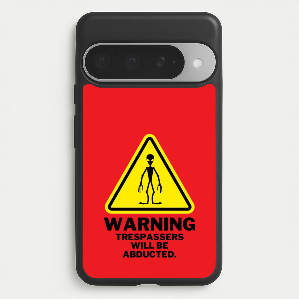 Warning Abduction - Space Phone Case