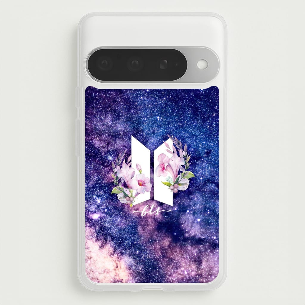 Galaxy Floral K-Pop Band Logo Phone Case