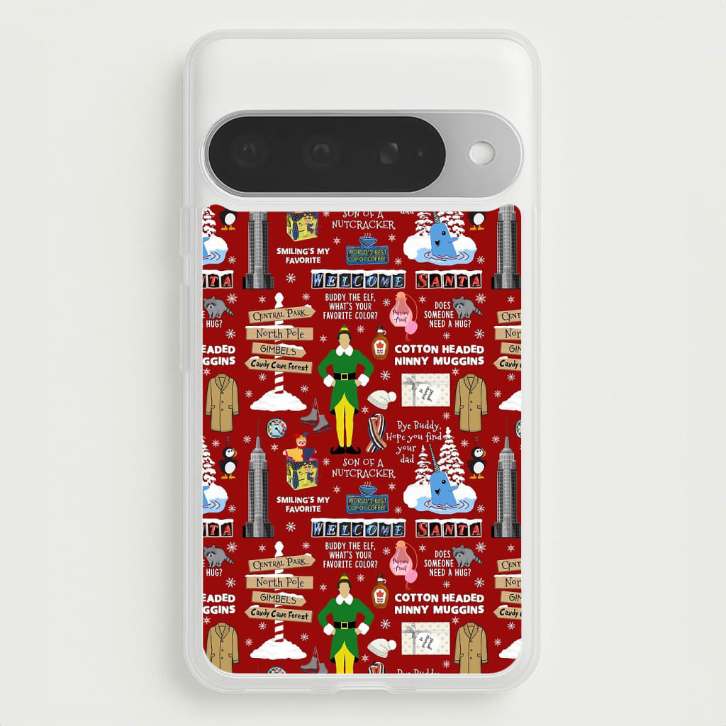 Red Elf Pattern Phone Case