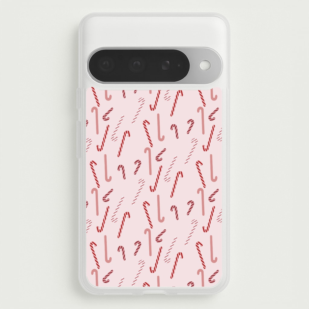 Pink Candycane Christmas Pattern Phone Case