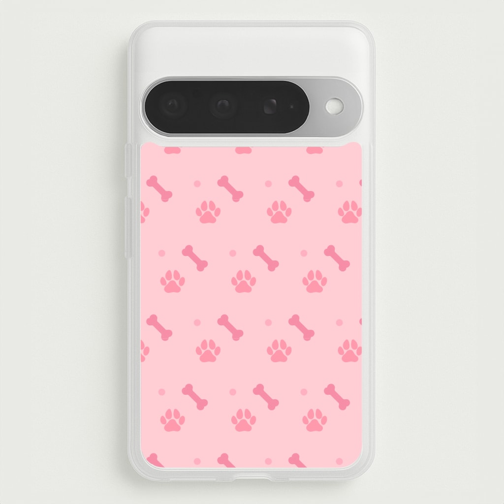 Dog And Paw - Dog Pattern Phone Case