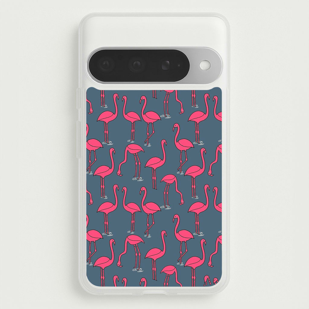 Basic Pink Flamingo Pattern Phone Case