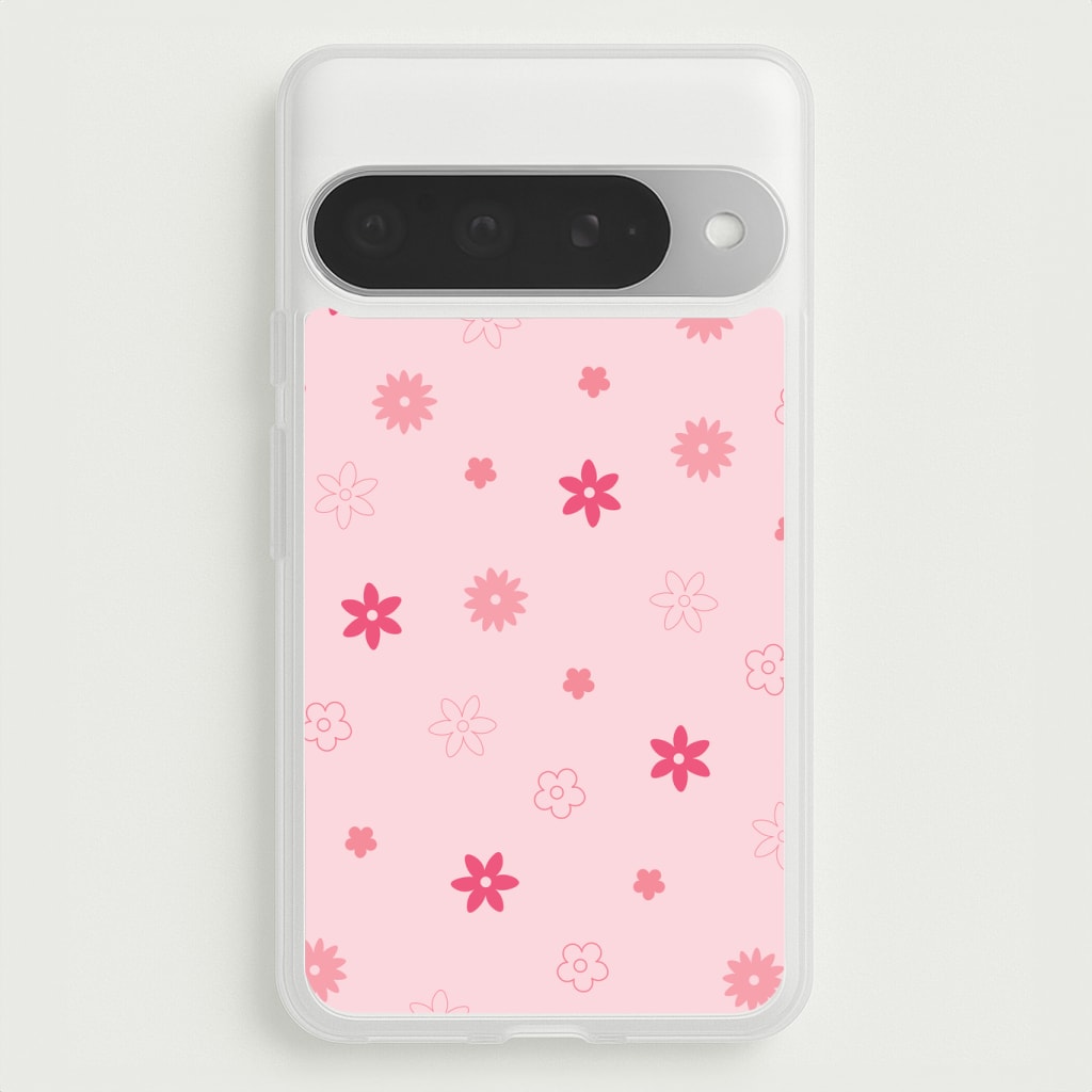 Flower Types Pattern Pink Phone Case