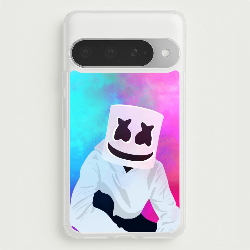 Rainbow White Helmet DJ Phone Case