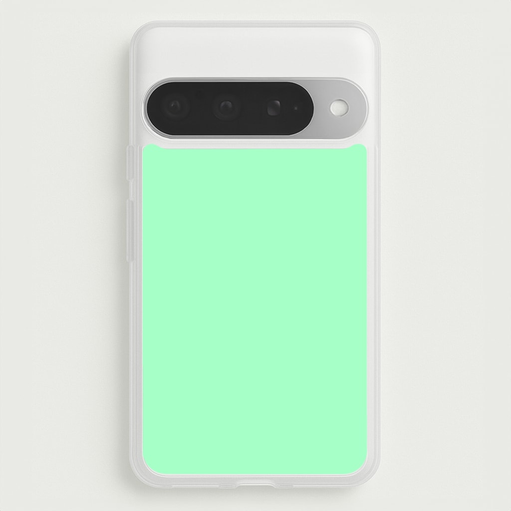 Back To Casics - Pretty Pastels - Plain Green Phone Case