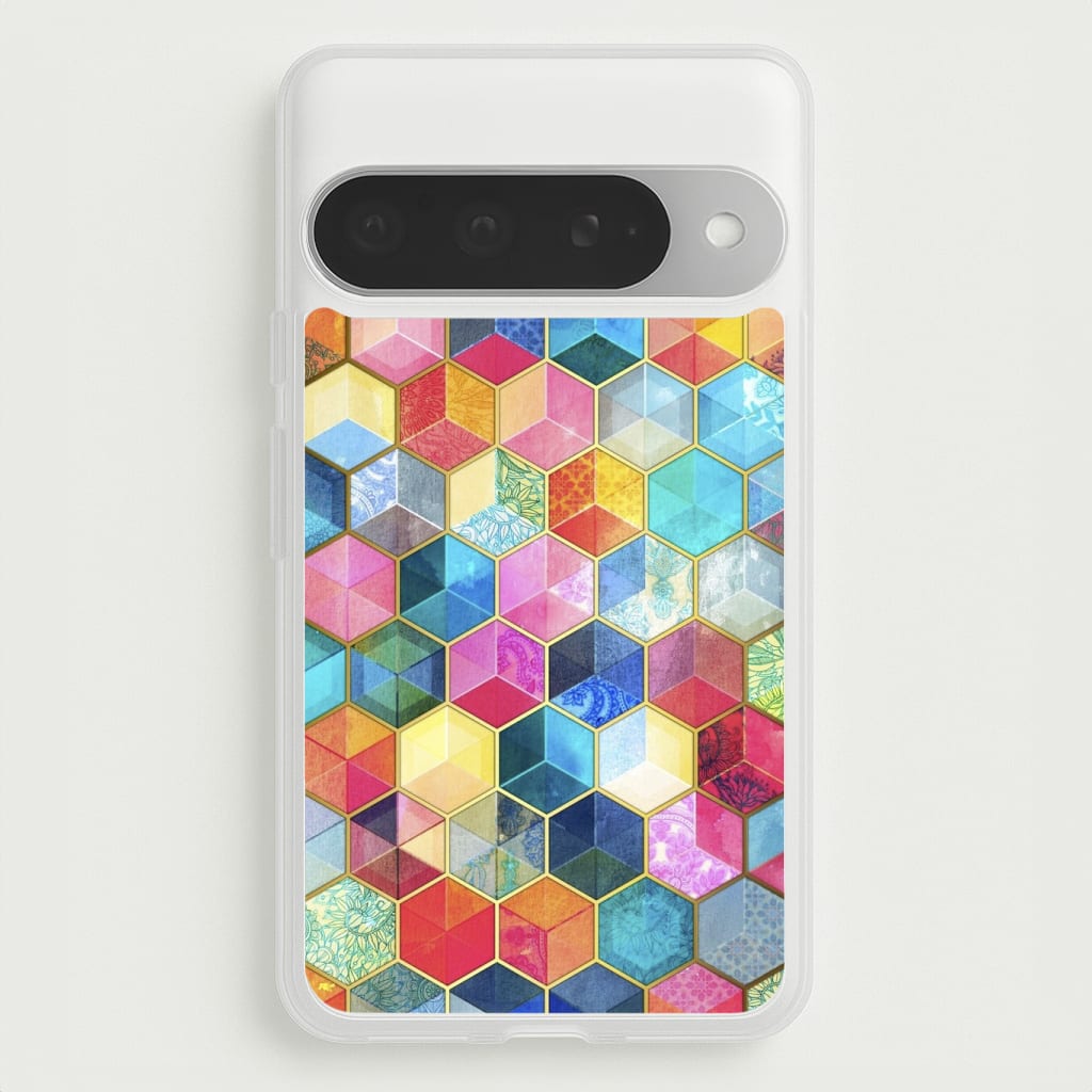 Colourful Honeycomb Pattern Phone Case