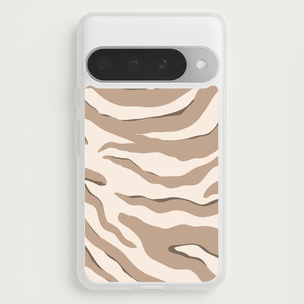 Neutral Tiger Print Phone Case