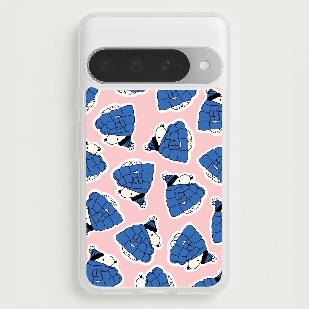 Cartoon Beagle Puffer Jacket Pattern Phone Case