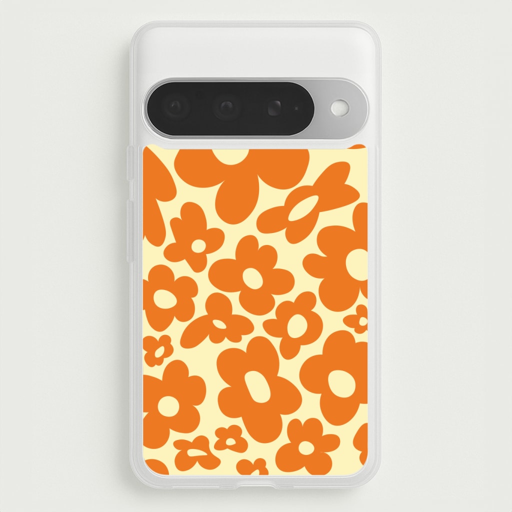 Orange Flowers - Trippy Patterns Phone Case