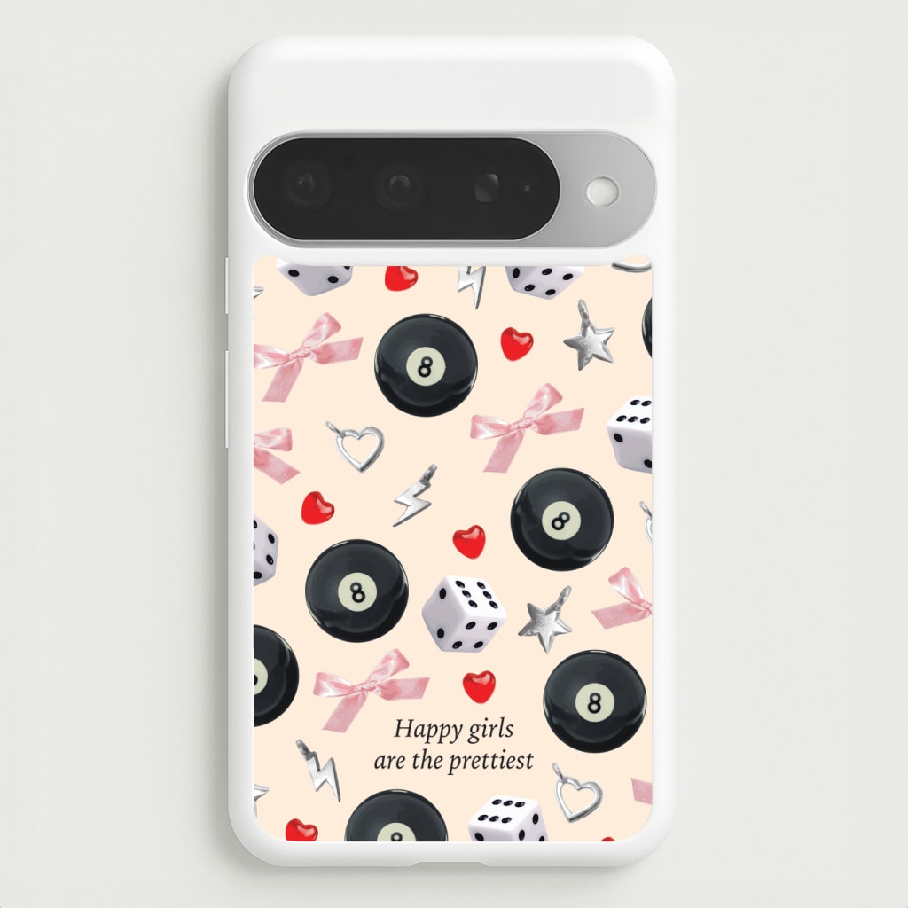 Happy Girls Are The Prettiest Pattern Phone Case
