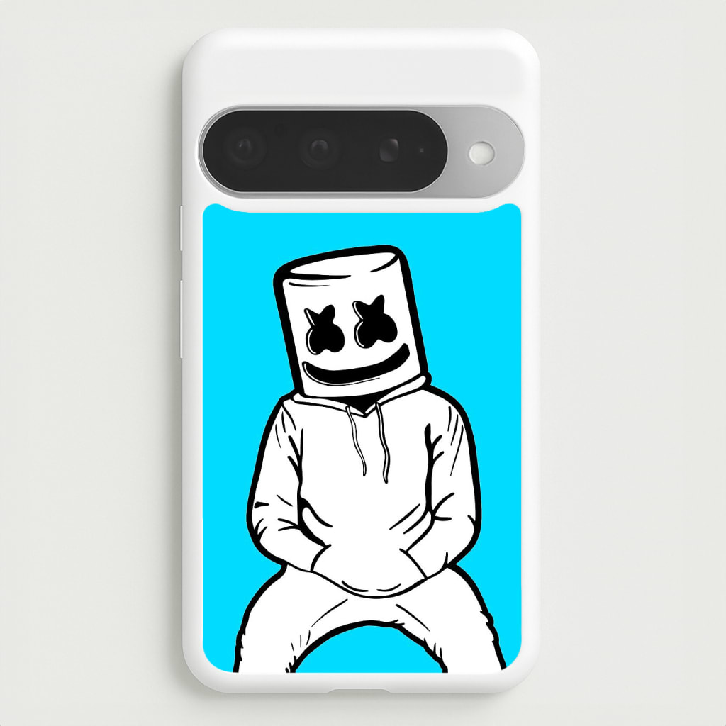 Blue White Helmet DJ Phone Case
