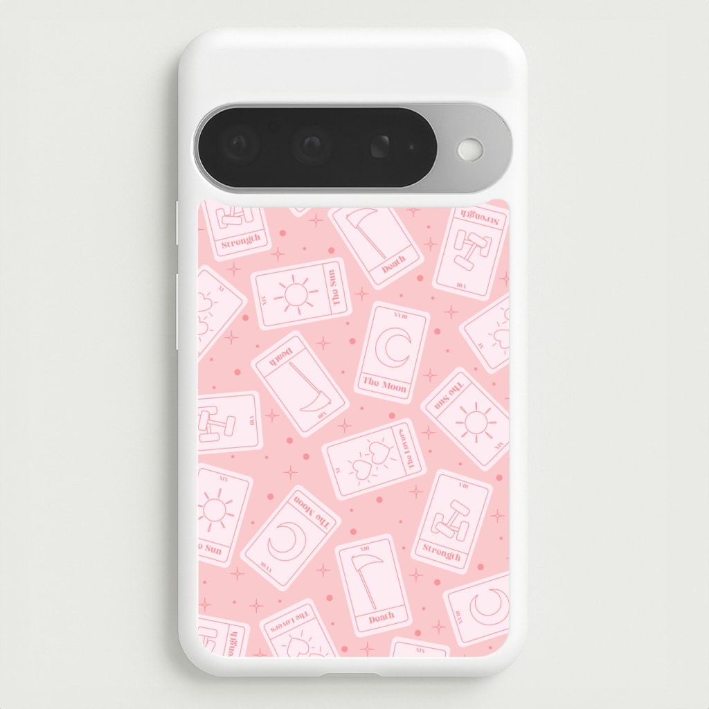 Pastel Pink Tarot Cards Pattern Phone Case
