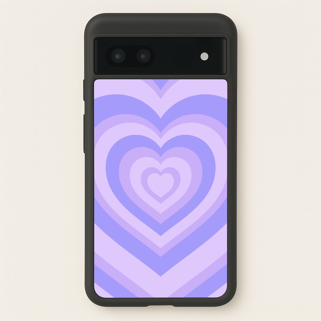 Purple - Colourful Hearts Phone Case