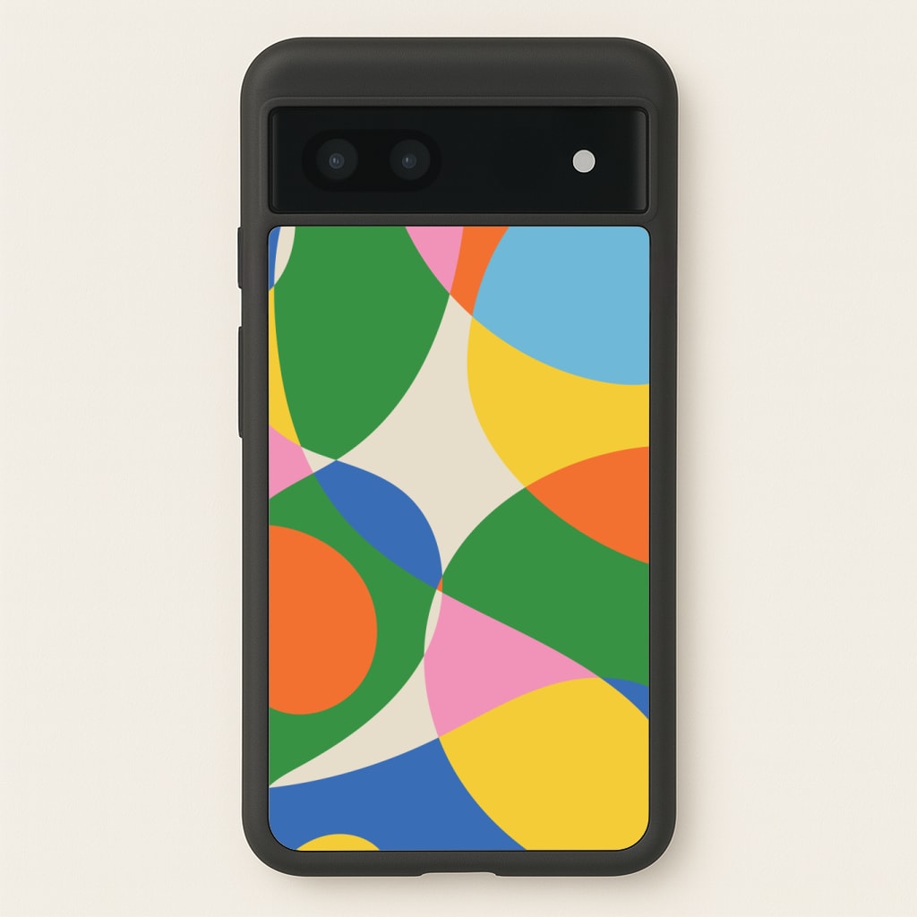 Colourful Abstract Shapes Pattern Phone Case