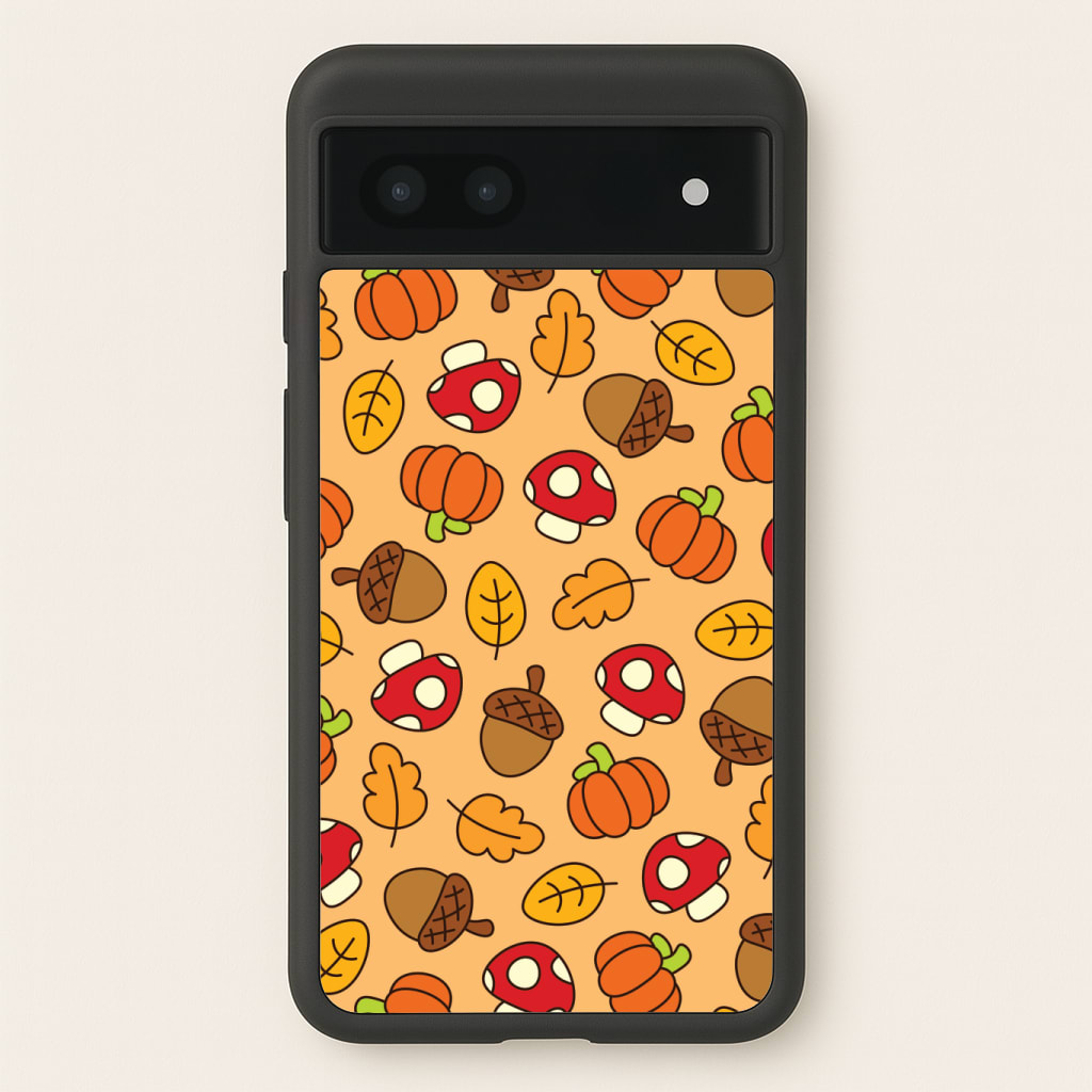 Cartoon Autumn Icons Pattern Phone Case