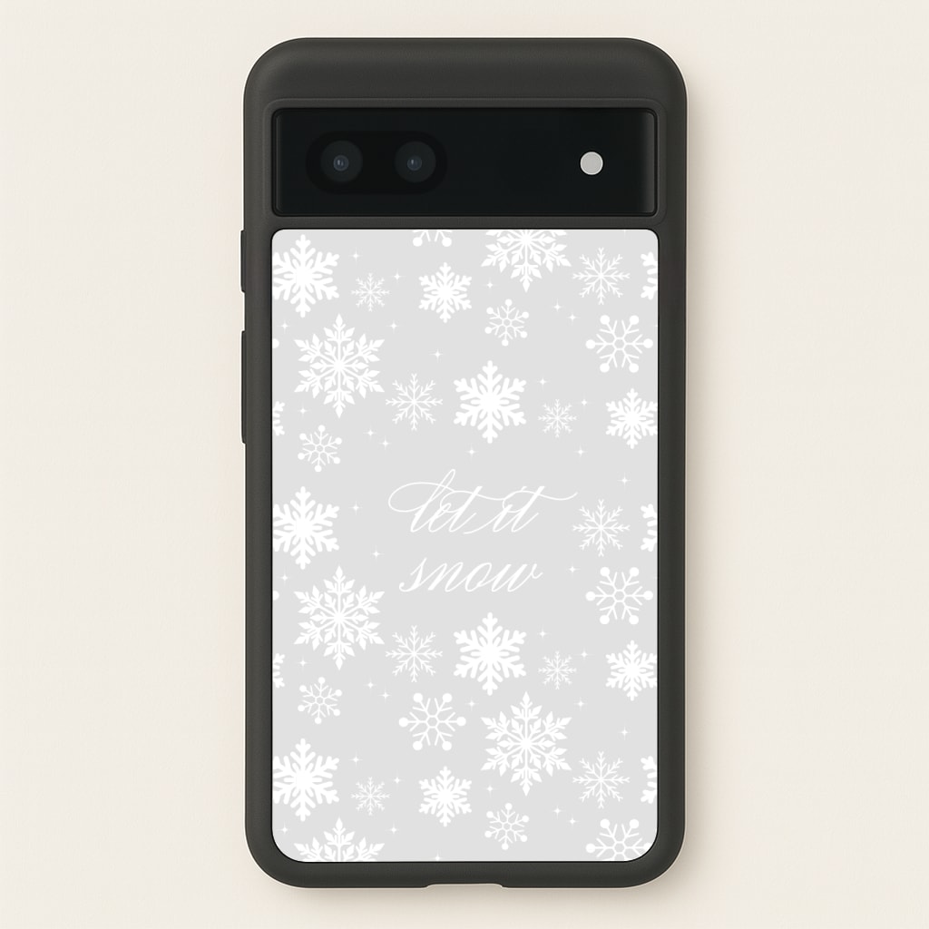 Let It Snow Christmas Pattern Phone Case