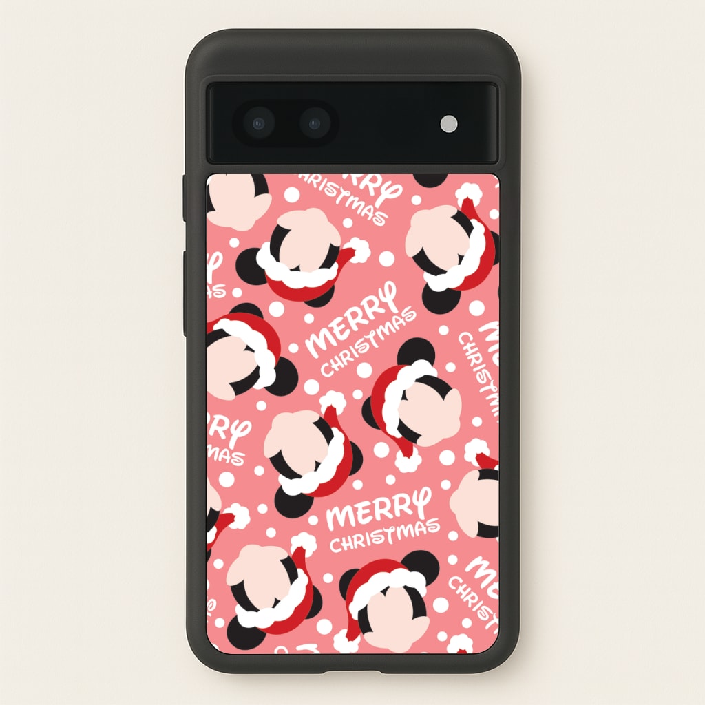 Merry Christmas Cartoon Mouse Pattern Phone Case