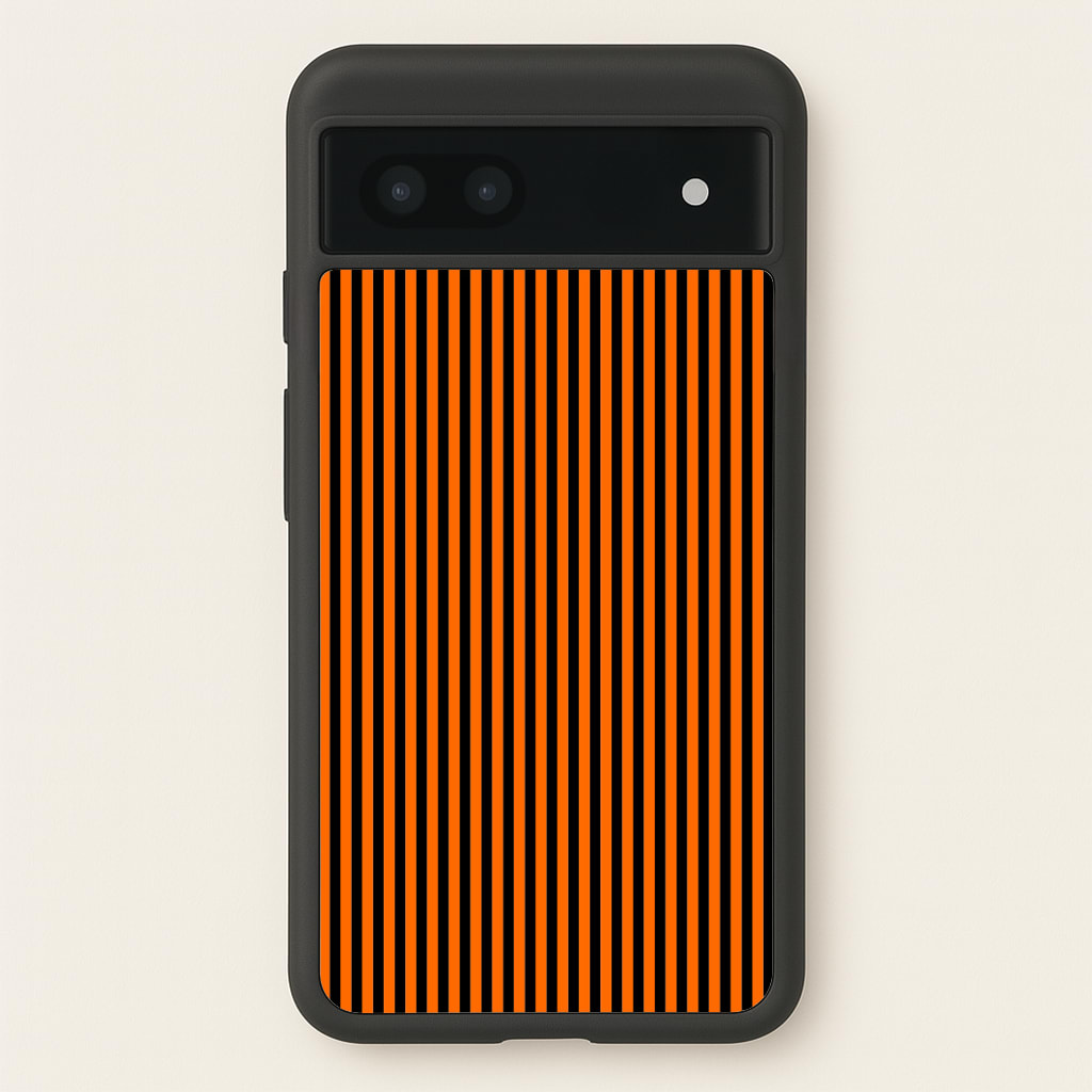 Orange & Black Stripe Phone Case