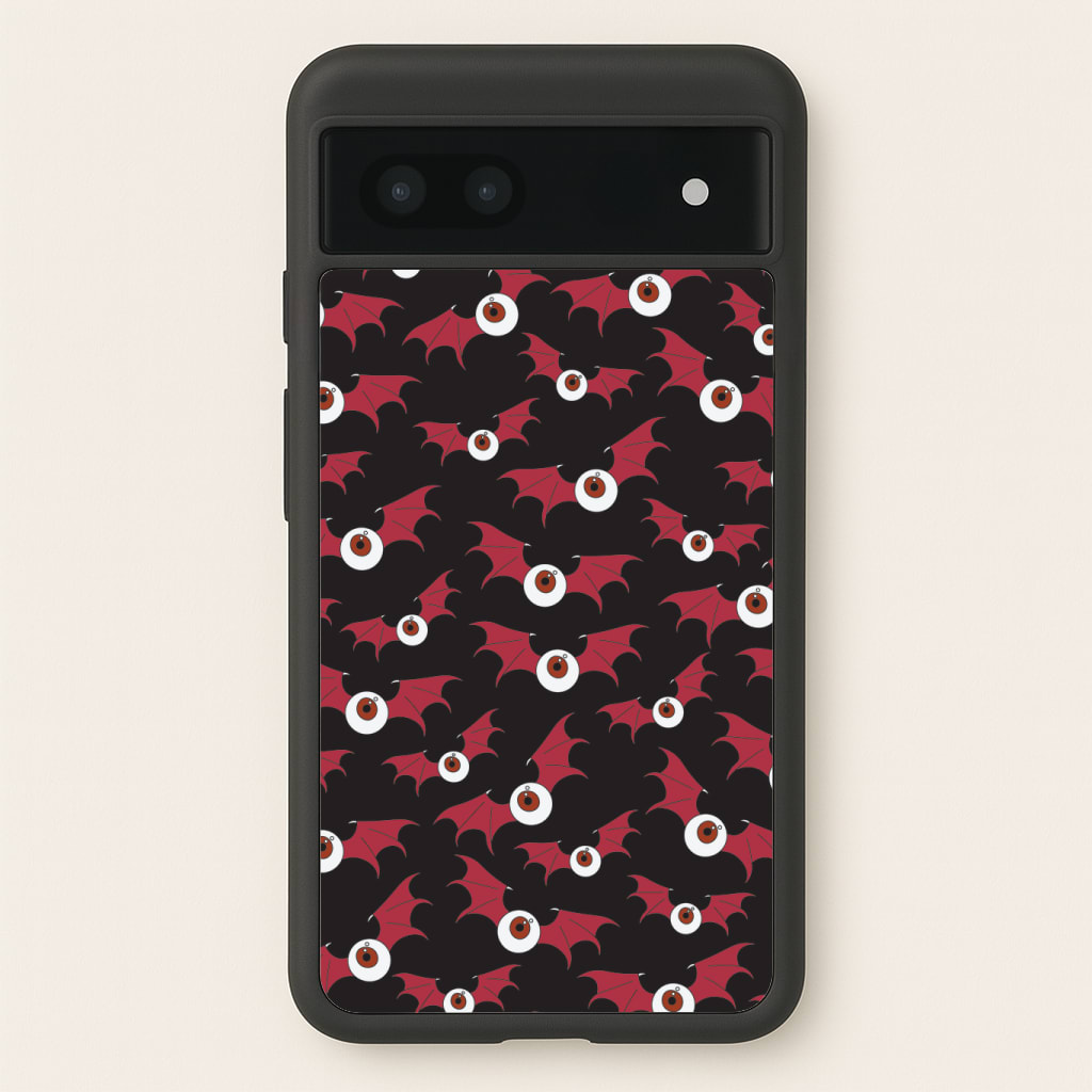 Red Bat Pattern Phone Case