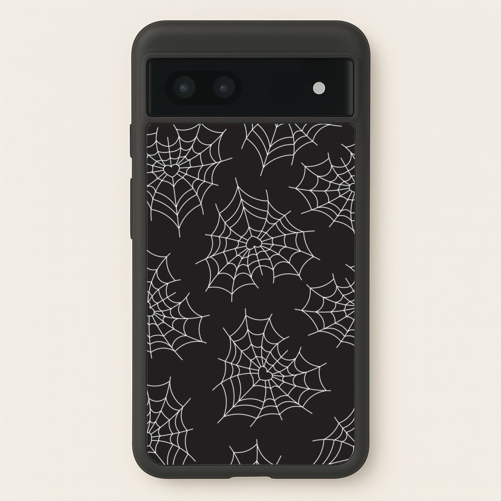 Spiderweb Hearts Pattern Phone Case