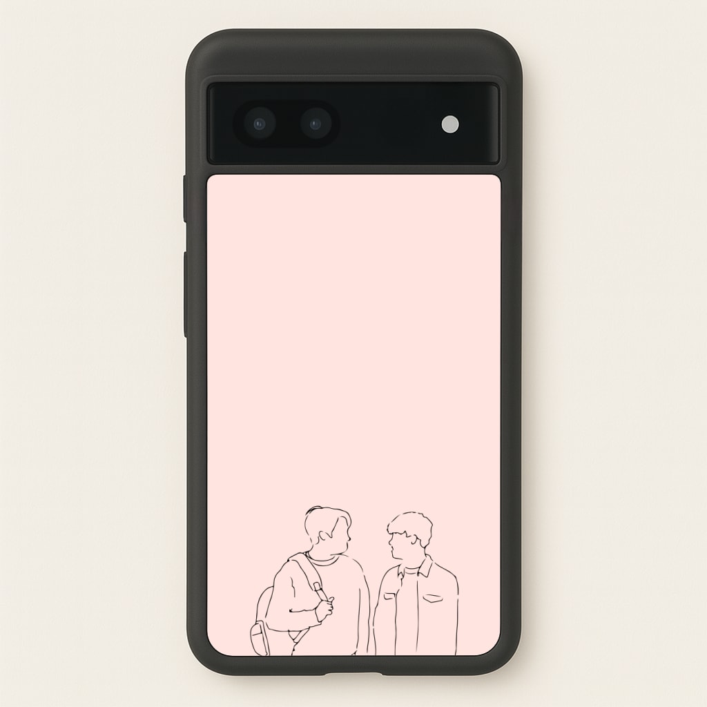 Outline - Heart TV Phone Case