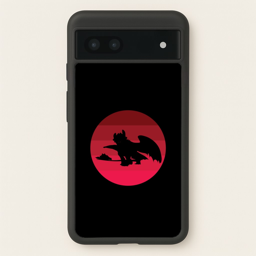 Red Sunset Dragon Phone Case