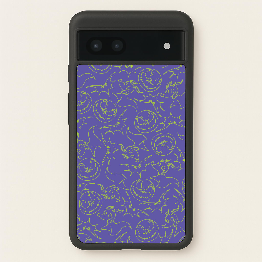 Purple And Green Pattern Phone Case
