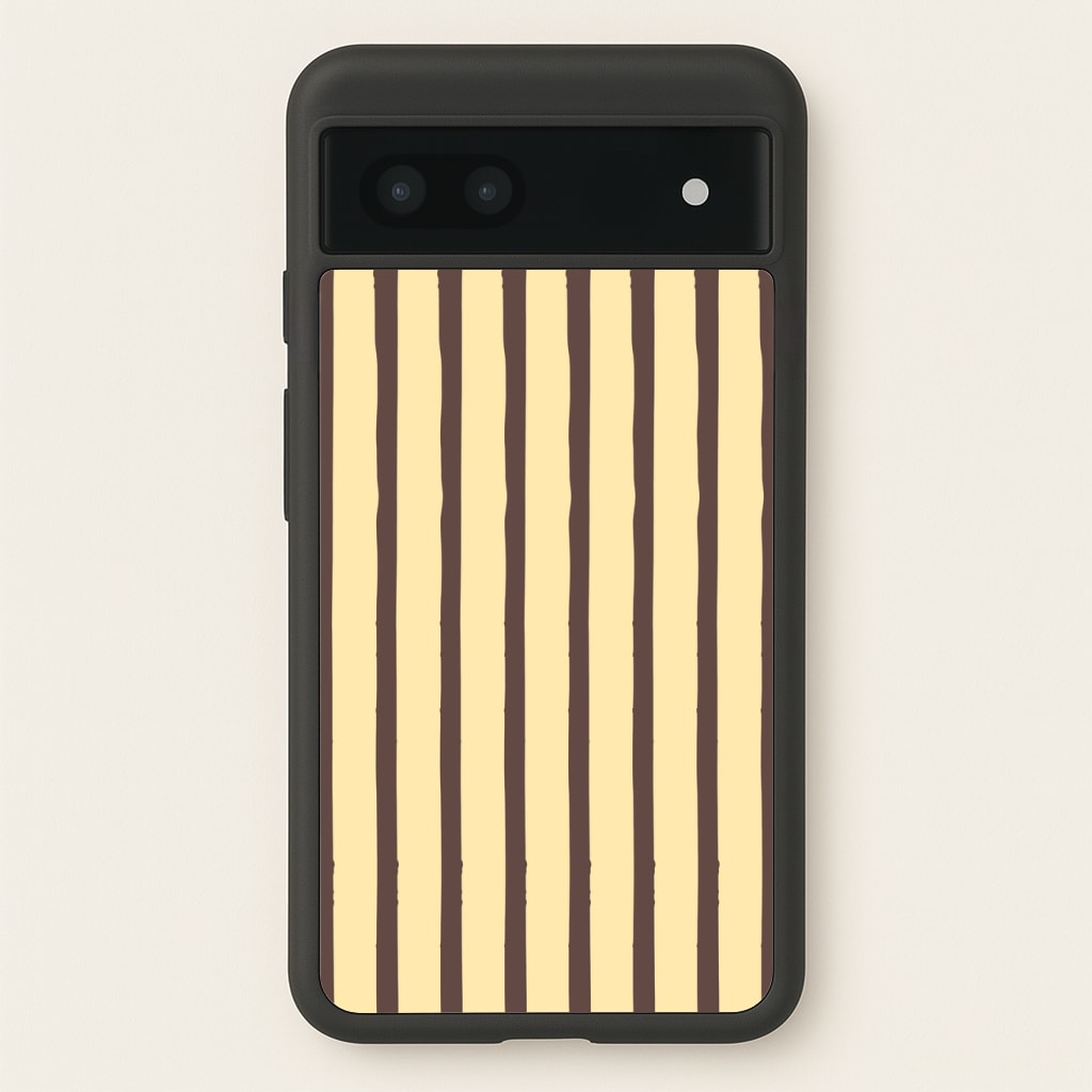 Vanilla & Chocolate Stripes Phone Case