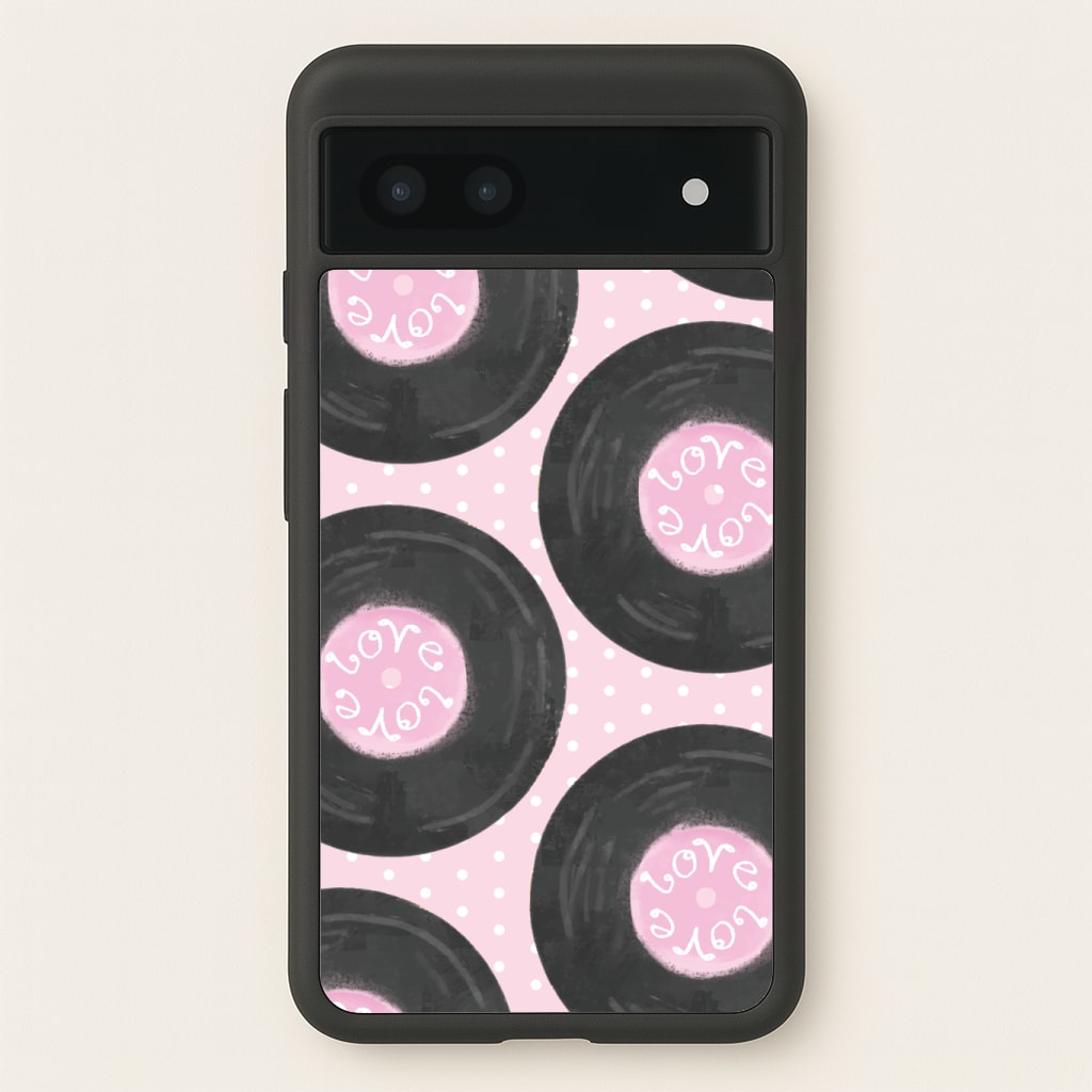 Thrifted Vinyl Polka Pattern Phone Case