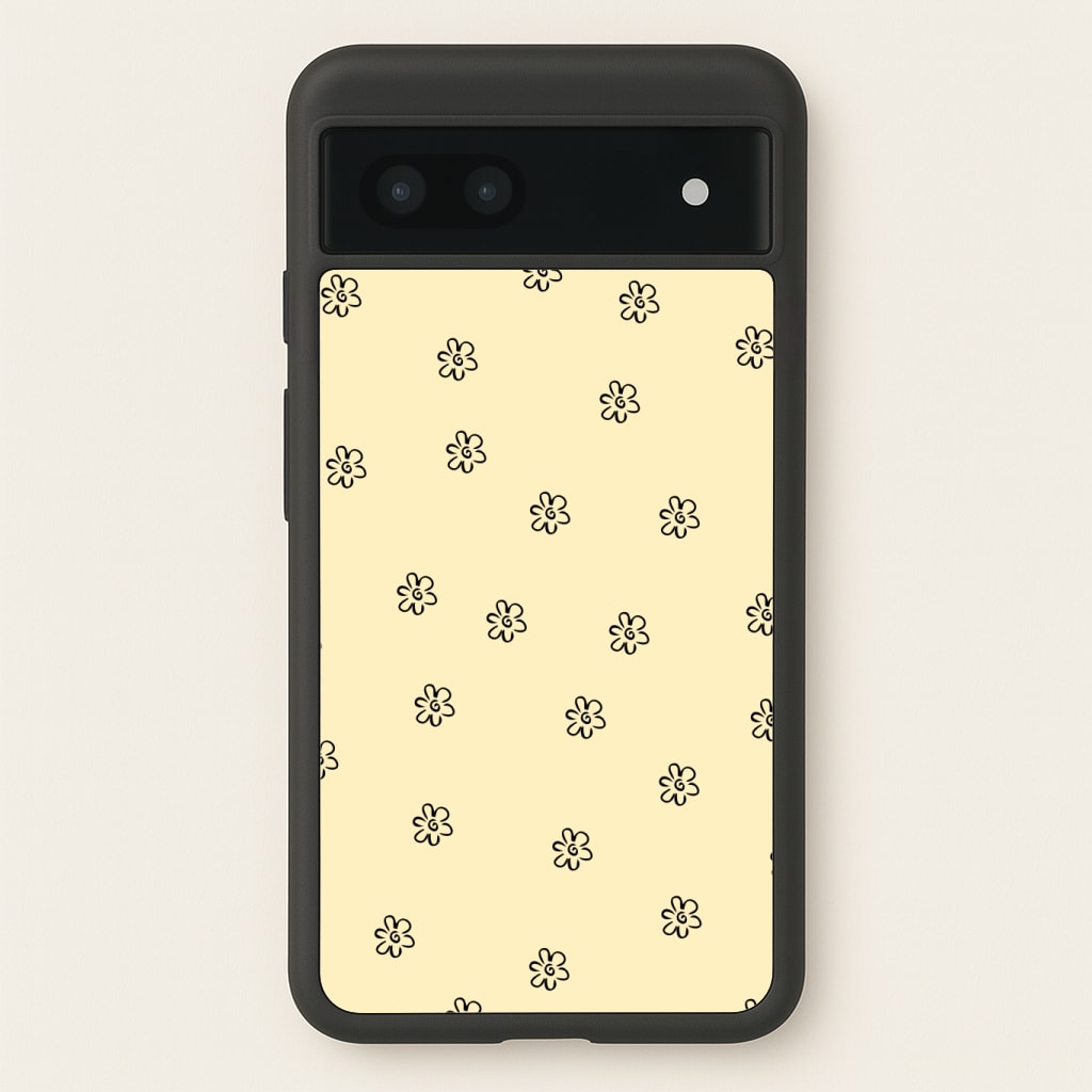 Detail Flower Pattern - Yellow Phone Case