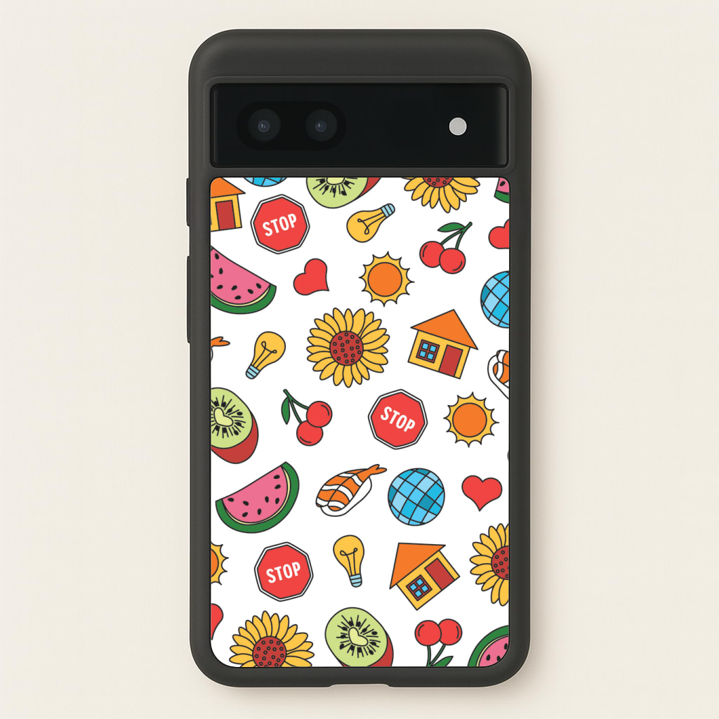 Harry Stickers Pattern Phone Case