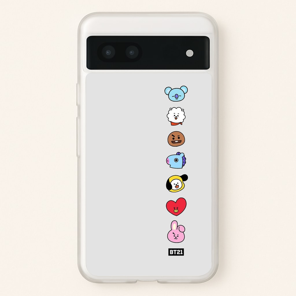 BT21 Vertical Faces - K Pop Phone Case