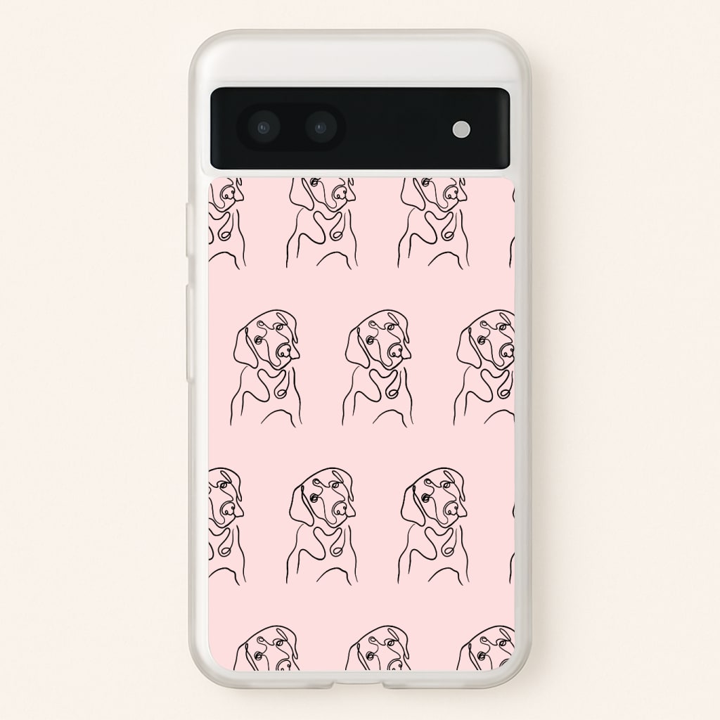 Labrador Outline - Dog Pattern Phone Case